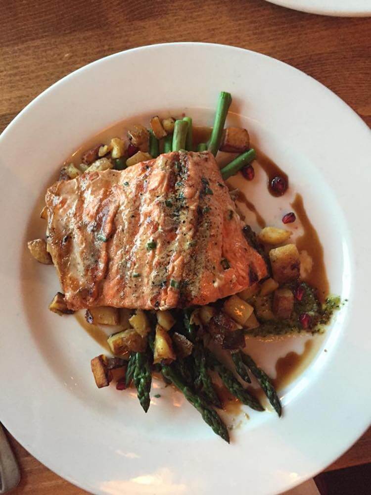 Amazing salmon dinner in Seattle