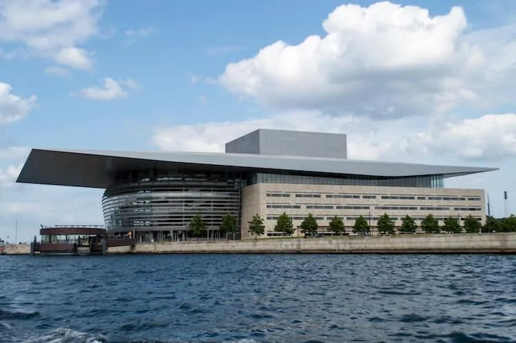 Copenhagen Opera House along the water