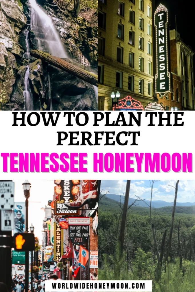 This is the ultimate guide on planning a honeymoon in Tennessee | Honeymoon in Tennessee Cabin Rentals | Honeymoon in Tennessee Pigeon Forge | Gatlinburg Tennessee Honeymoon | Nashville Tennessee Honeymoon | Pigeon Forge Tennessee Honeymoon | Knoxville Tennessee Honeymoon | Memphis Tennessee Honeymoon | Tennessee Vacation | Memphis Honeymoon | Romantic Getaway Tennessee | Tennessee Honeymoon Destinations | Tennessee Honeymoon Ideas | Tennessee Honeymoon Spots