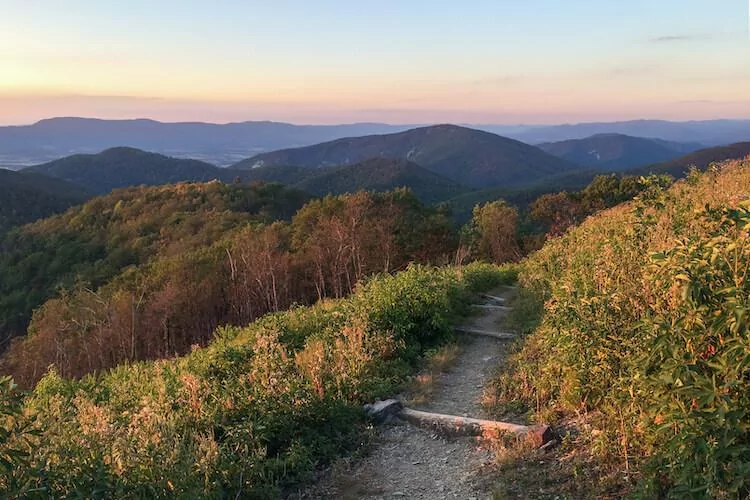 Hiking Shenandoah National Park in the fall