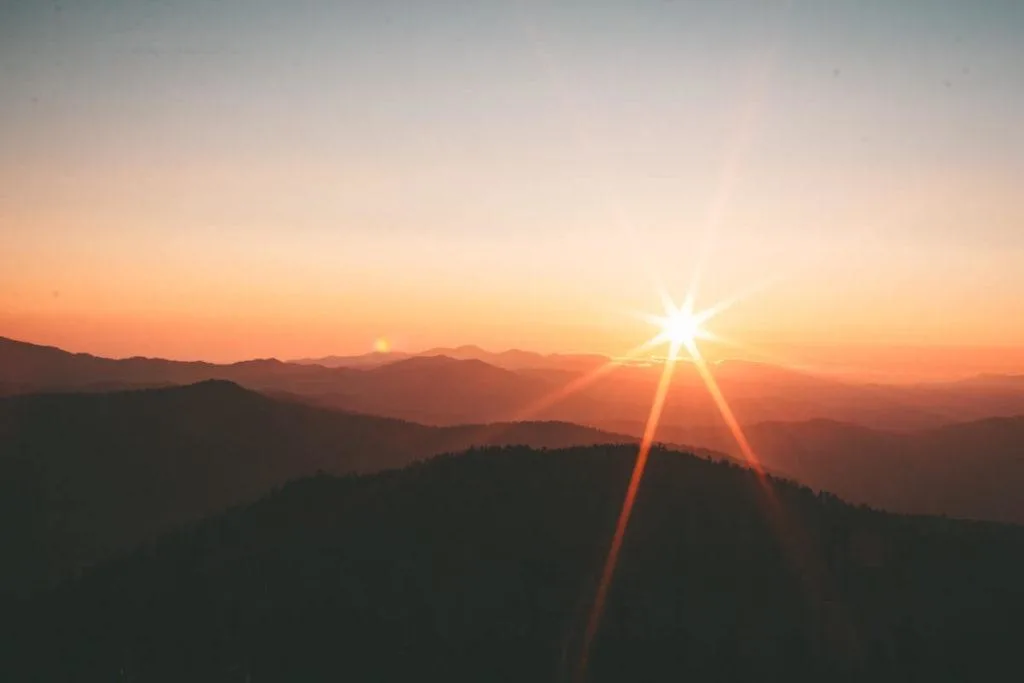 Sunset at Clingman's Dome in the Smokies - Best Time to Visit the Smoky Mountains -Visit Smoky Mountains