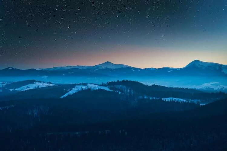 Wintery evening in the Great Smoky Mountains - Best Time to Visit the Smoky Mountains