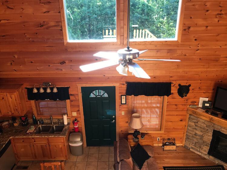 View From Loft in Cabin - Best Cabins in Gatlinburg - Gatlinburg Chalets