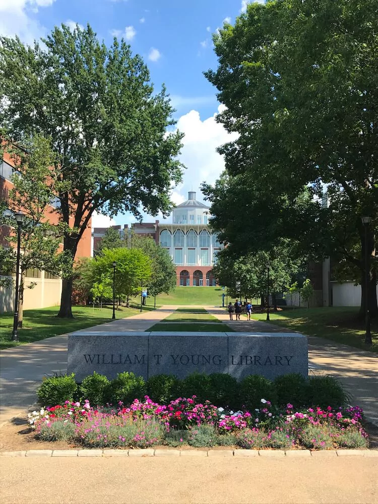 William T Young Library walkway at University of Kentucky