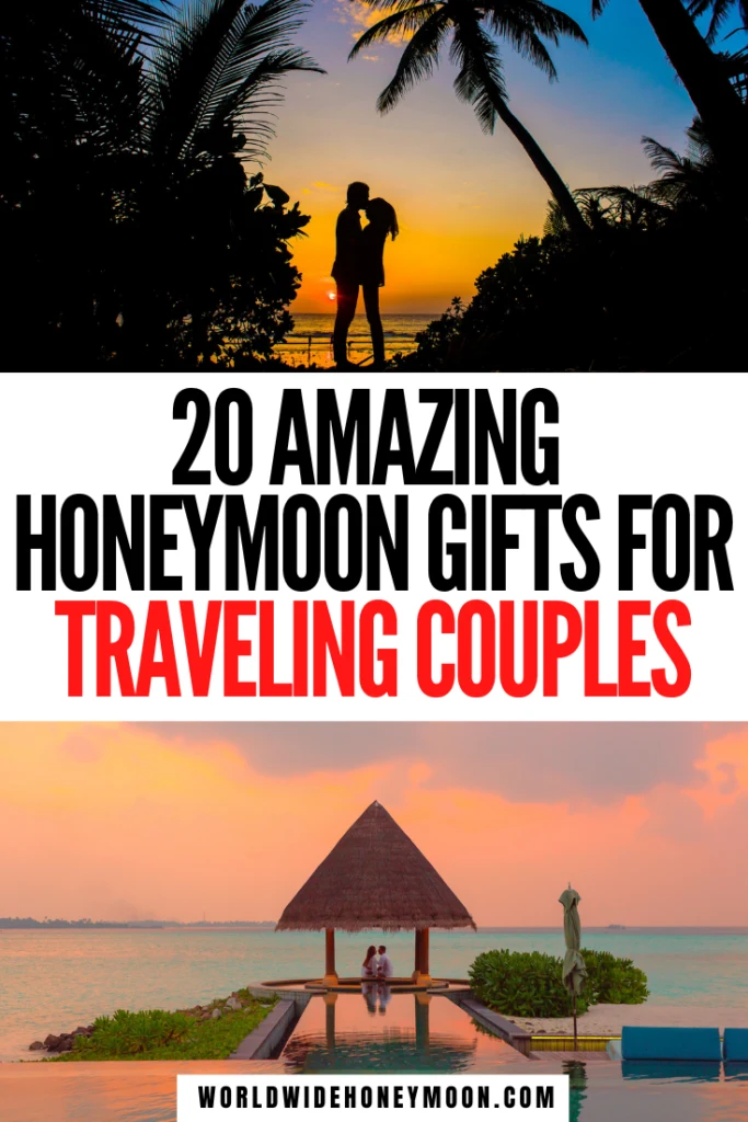 From honeymoon fund ideas to gifts for the honeymoon, these are the perfect wedding registry gifts | Wedding Gift Ideas | Honeymoon Gift Ideas For Couple | Wedding Gift Ideas for Bride and Groom | Wedding Gifts | Wedding Registry Ideas Unique | Wedding Registry Must Haves | Honeyfund