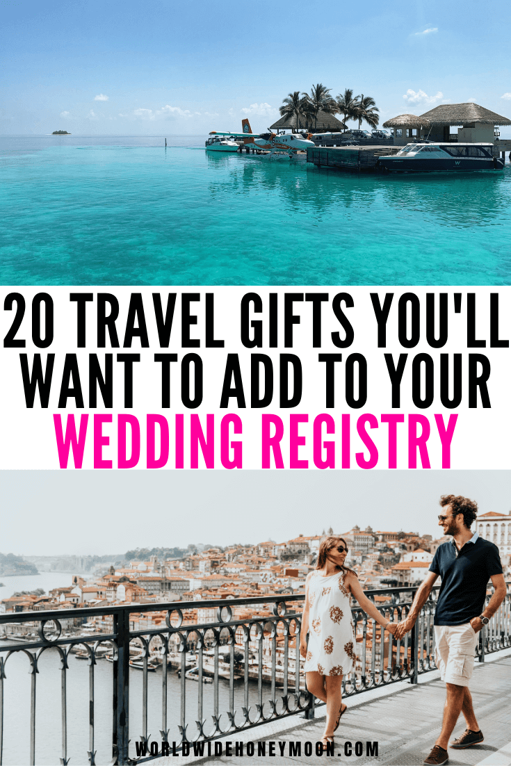 From honeymoon fund ideas to gifts for the honeymoon, these are the perfect wedding registry gifts | Wedding Gift Ideas | Honeymoon Gift Ideas For Couple | Wedding Gift Ideas for Bride and Groom | Wedding Gifts | Wedding Registry Ideas Unique | Wedding Registry Must Haves | Honeyfund 