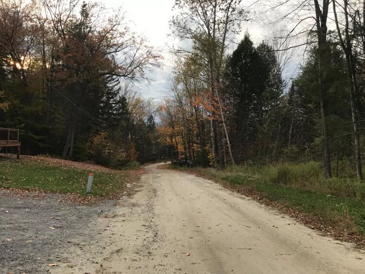 Dirt Road near our Airbnb in the Northeast Kingdom