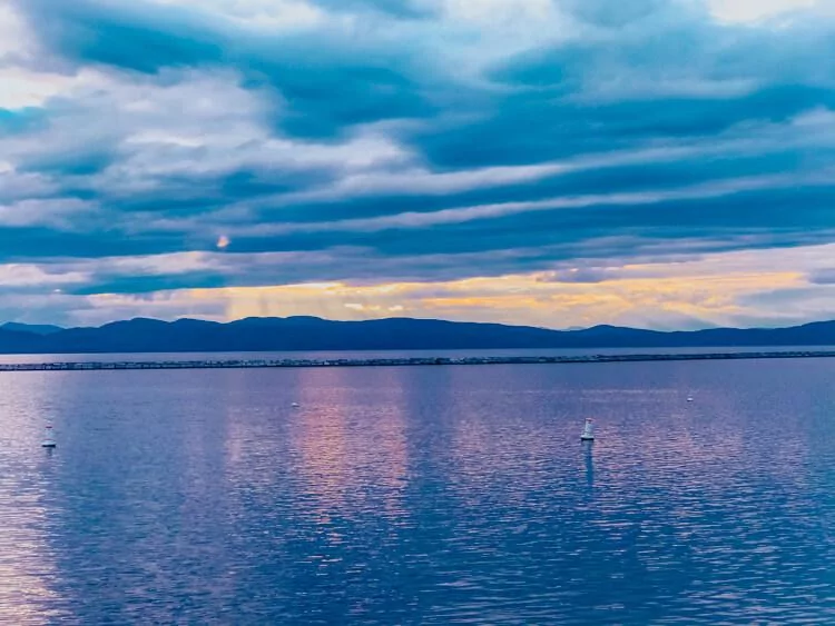 Lake Champlain at sunset