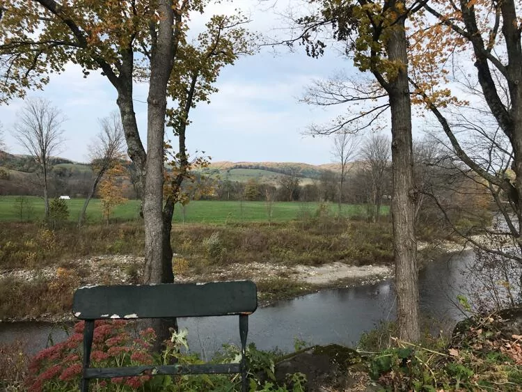 Woodstock, Vermont in the fall