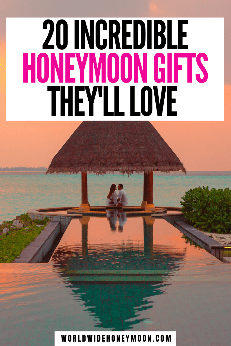 From honeymoon fund ideas to gifts for the honeymoon, these are the perfect wedding registry gifts | Wedding Gift Ideas | Honeymoon Gift Ideas For Couple | Wedding Gift Ideas for Bride and Groom | Wedding Gifts | Wedding Registry Ideas Unique | Wedding Registry Must Haves | Honeyfund