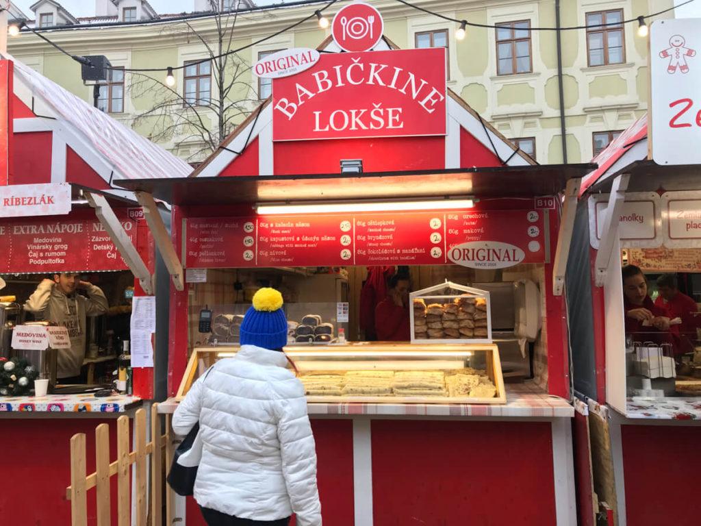 Food at the Bratislava Christmas Market - Christmas Market Trip