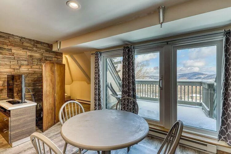 Killington VRBO with mountain views from the balcony