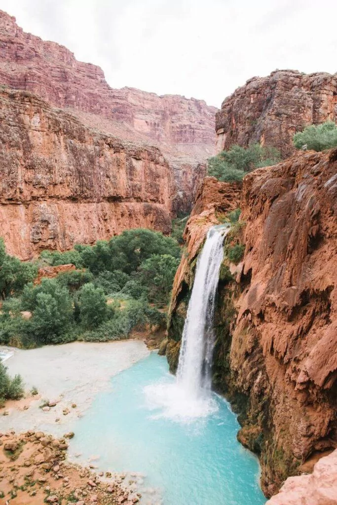 Havasu Falls in the Grand Canyon National Park