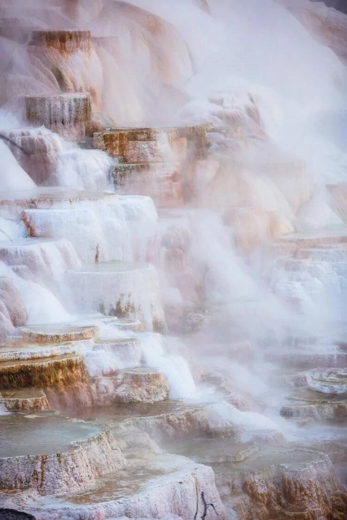 Mammoth Hot Springs in Yellowstone National Park