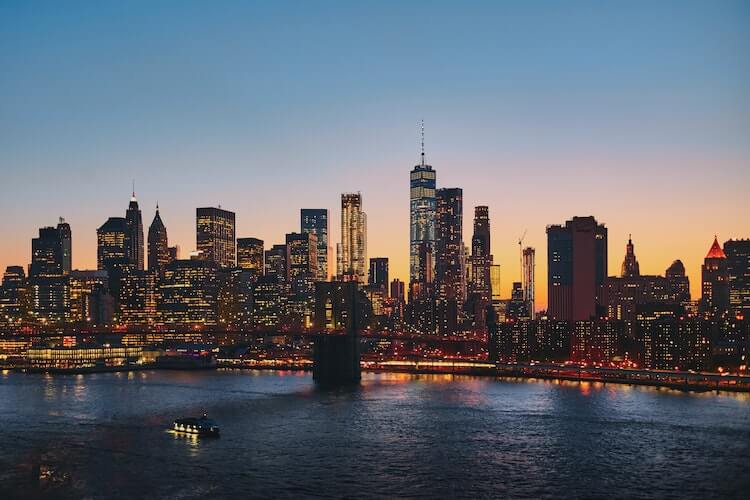 New York Skyline at dusk