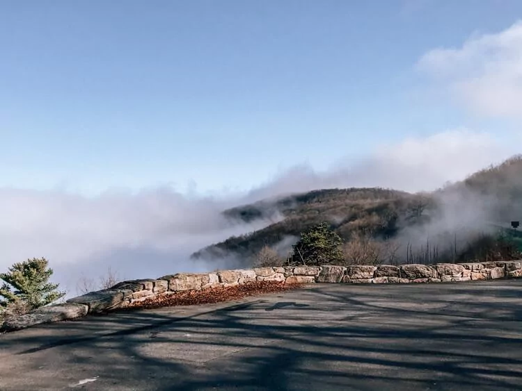 Overlook from Skyline Drive when the clouds starting clearing