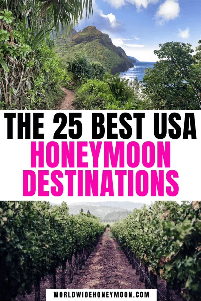 25 Best USA Honeymoon Destinations