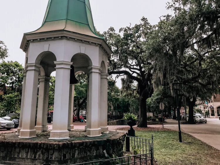 Bell in Savannah along River Street