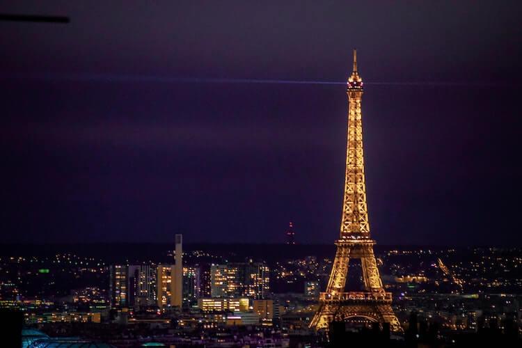 Eiffel Tower at night 2