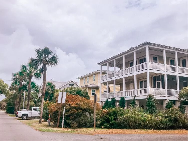 Beautiful homes on Tybee Island