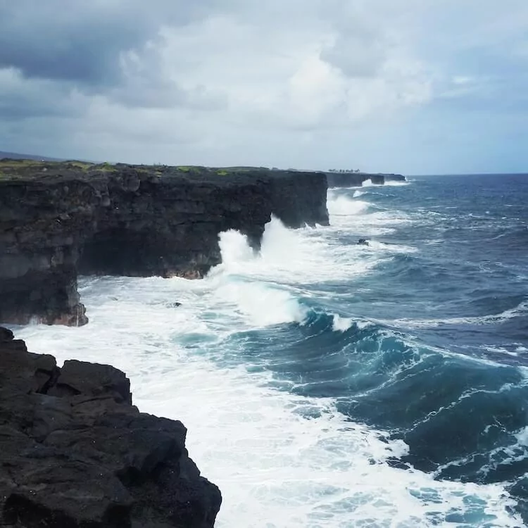 Coastline at Hawai'i Volcanoes National Park