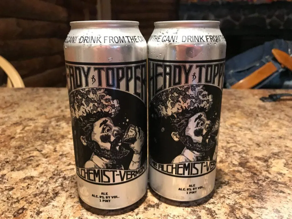 Beer Guide to Vermont | Two heady topper cans on a counter | Vermont Beer