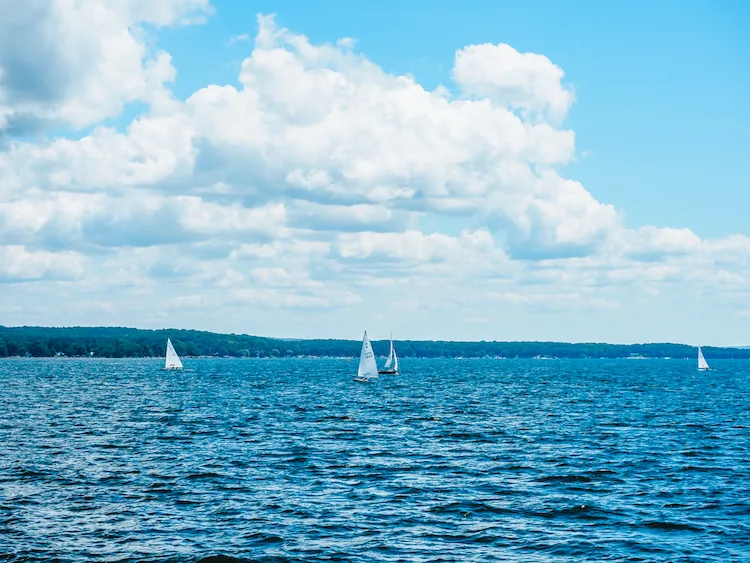 Sailboats on Chautauqua Lake | Chautauqua Lake Things to do