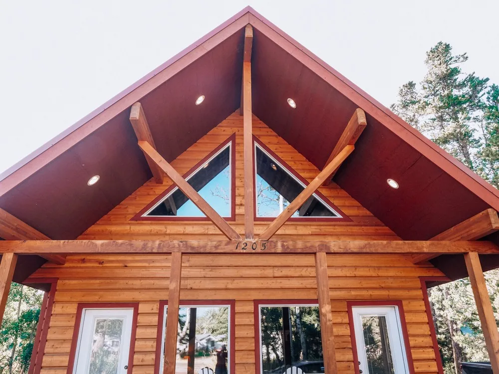 Cabin in East Glacier outside