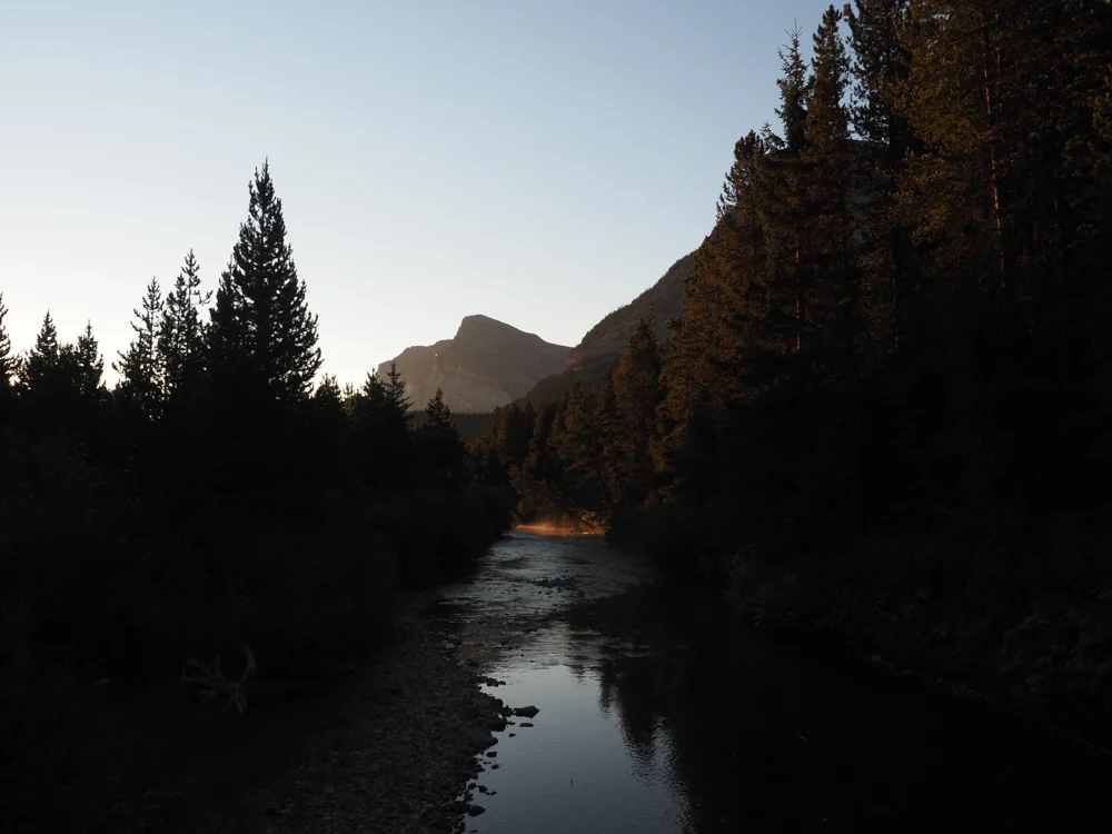 Early morning at the start of the Grinnell Glacier Trail