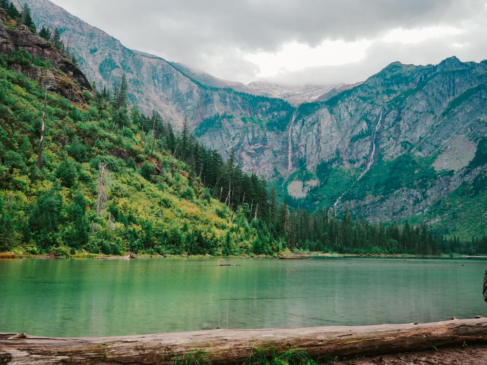 Glacier National Park 7 Days | Avalanche Lake with the waterfalls in the background