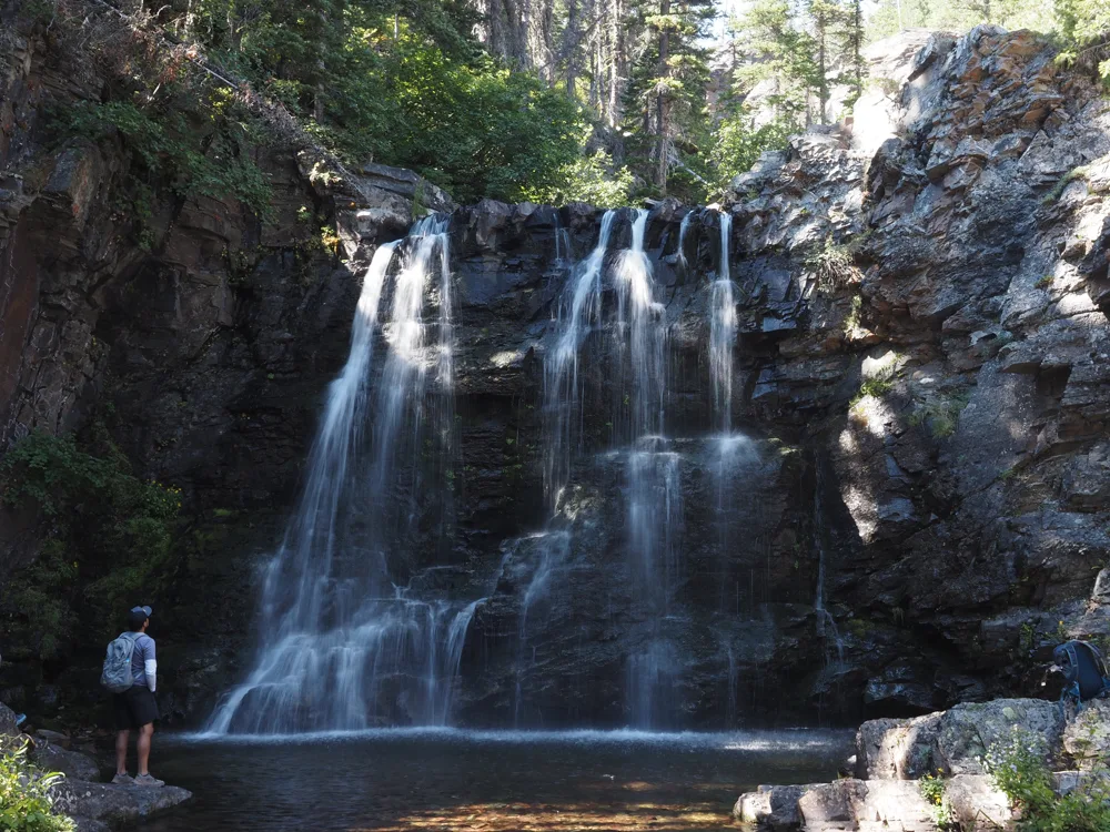 Rockwell Falls in Glacier National Park