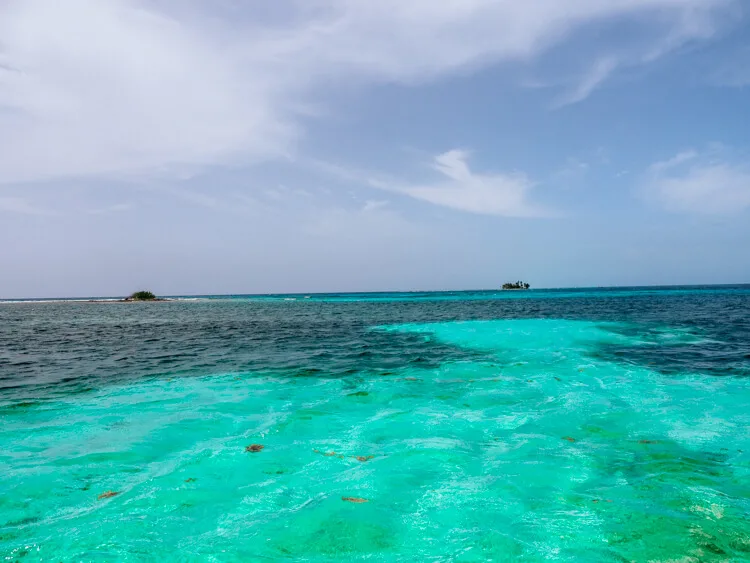 Belize Barrier Reef from boat - Belize Itinerary