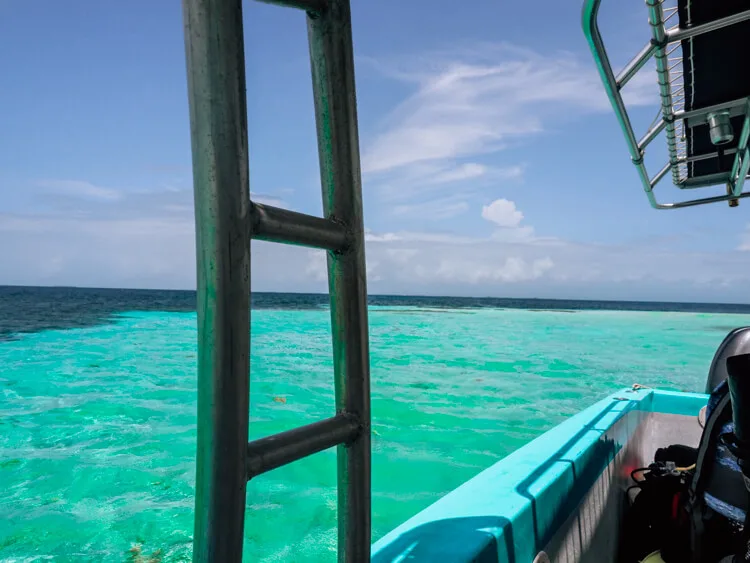 Belize Barrier Reef from the boat - Belize Itinerary