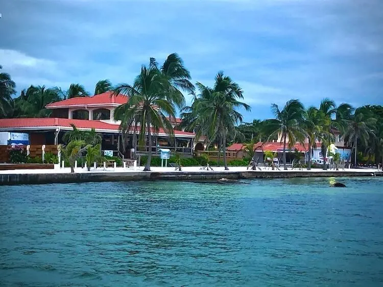 Views of San Pedro from the water - Belize Honeymoon