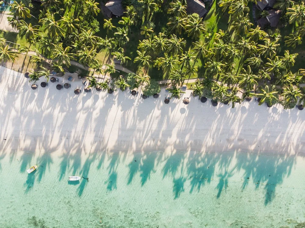 Beautiful beach in Mauritius