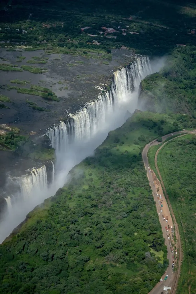 Victoria Falls bird's eye view