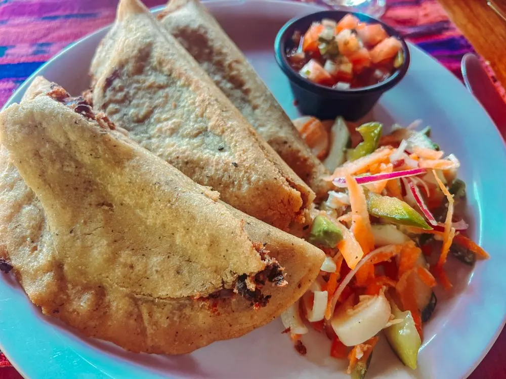 Empanadas for lunch at Playa Nicuesa Rainforest Lodge