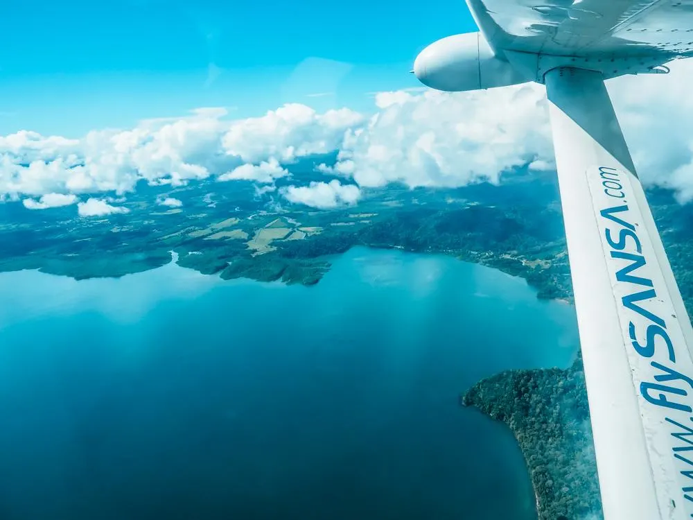 Flying over the Osa Peninsula