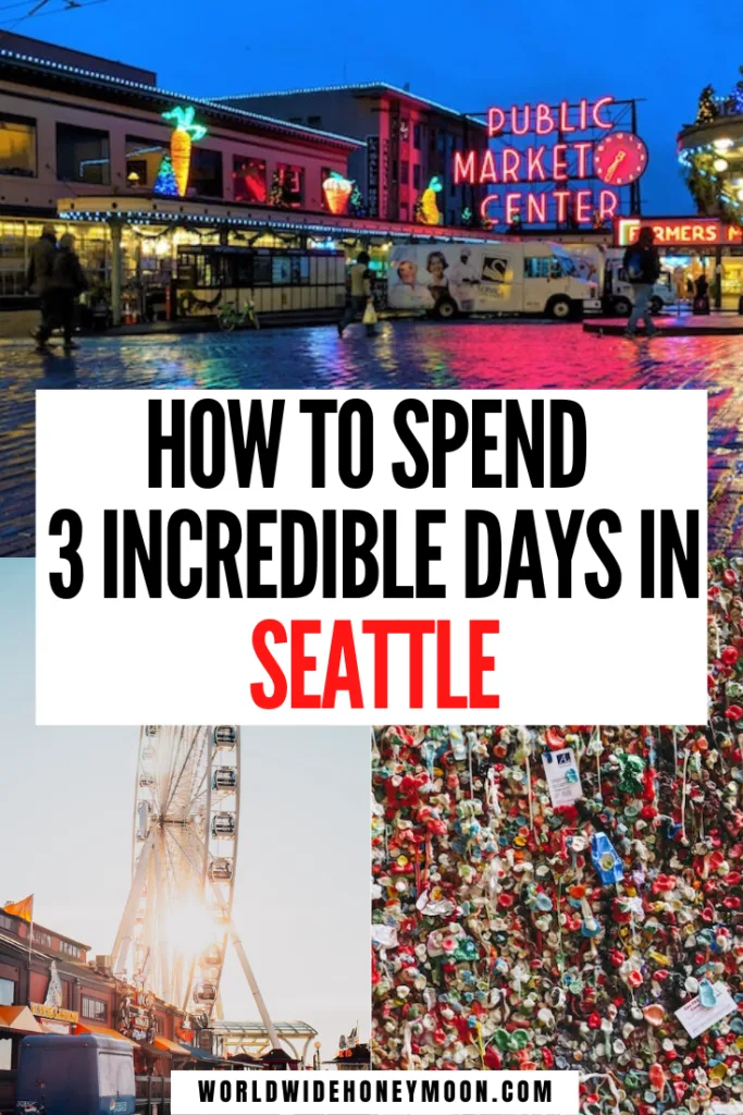 This is the perfect 3 days in Seattle | 3 Days in Seattle Packing | Seattle Washington 3 Days | Seattle Itinerary 3 Days | Seattle Travel Guide | Seattle Travel Photography | Seattle Travel Outfit | Seattle Packing List Summer | Seattle Packing List Winter | Things to do in Seattle Washington | Where to Eat in Seattle Washington | Seattle Coffee Shops | Seattle Breweries | Seattle Photography | Weekend in Seattle | Seattle Weekend Trip | US Destinations | USA Travel | North America Destinations