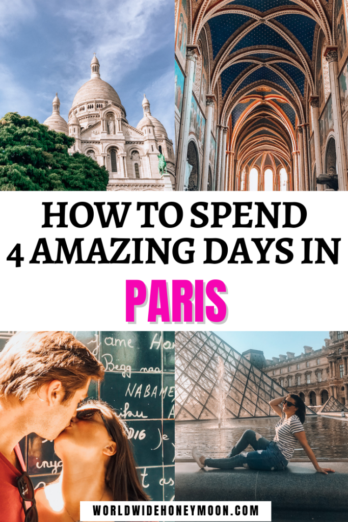 This is the ultimate 4 Days in Paris Itinerary | 4 Days in Paris Packing | Things to do in Paris | Paris Travel | Paris Honeymoon Ideas | Paris Hotels | Paris Itinerary 4 Days | Paris Itinerary First Time | Paris Itinerary Map | Paris For Couples | Romantic Things to do in Paris | Paris for First Timer’s | Europe Destinations | Paris 4 Days | Paris Itinerary 3 Days | Trip to Paris | France Travel | Paris in 4 Days