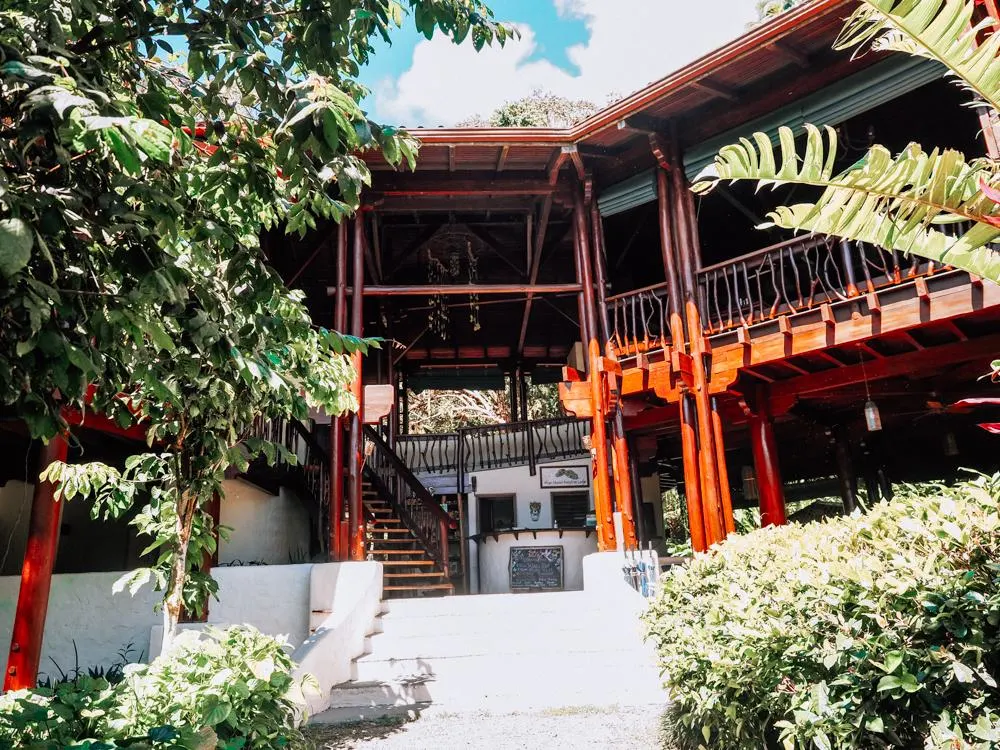 Main entrance to Playa Nicuesa Rainforest Lodge