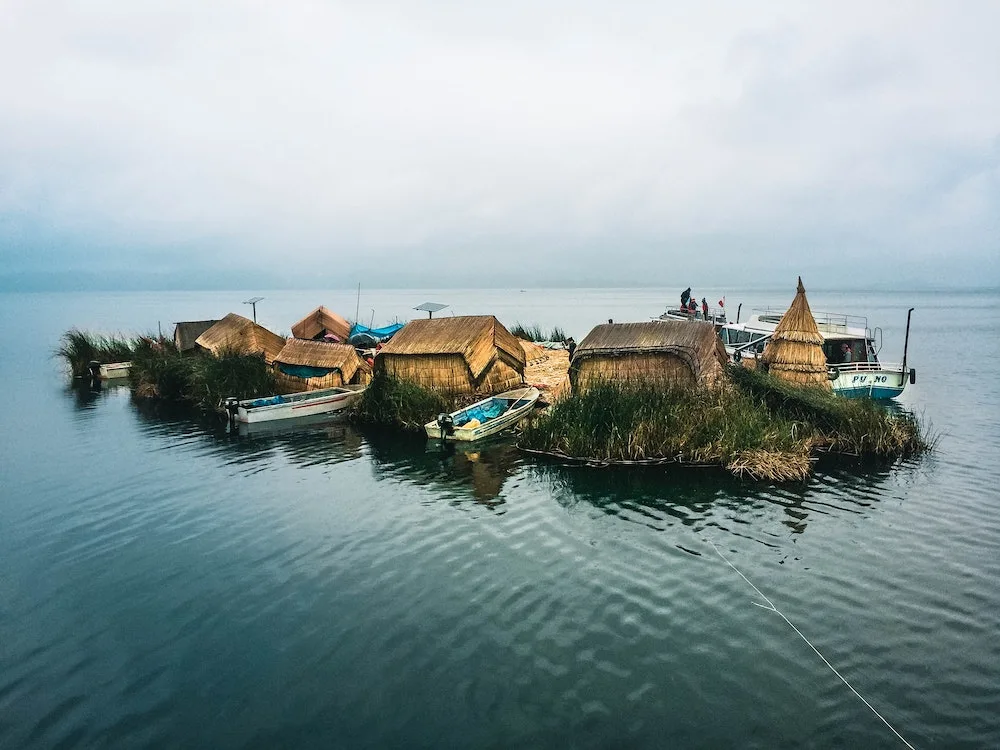 Island on Lake Titicaca