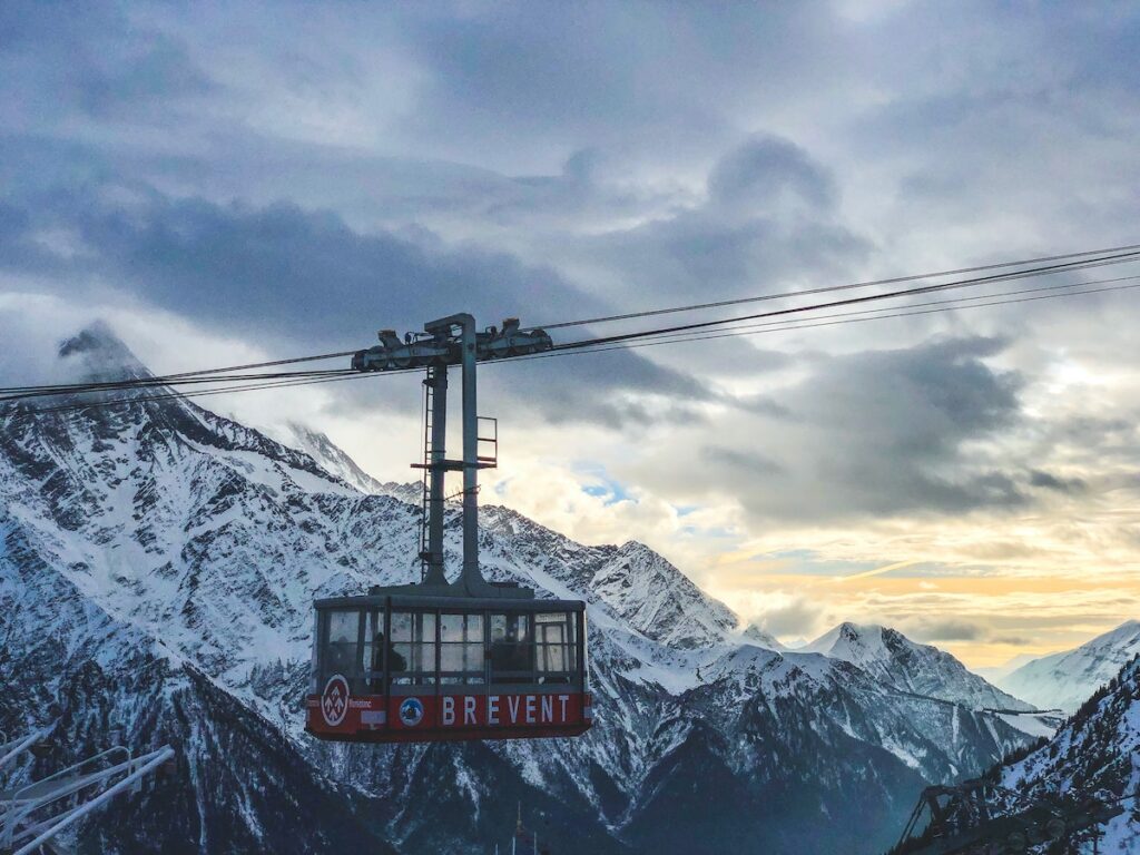 Funicular in the Alps