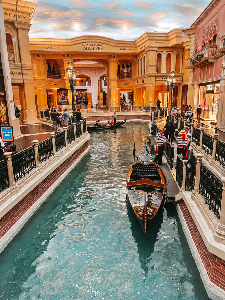 Canals inside of Venetian