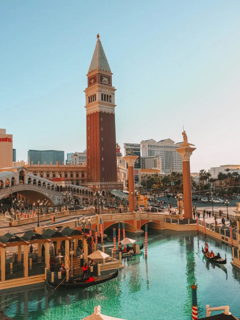 Exterior of the Venetian Hotel in Vegas