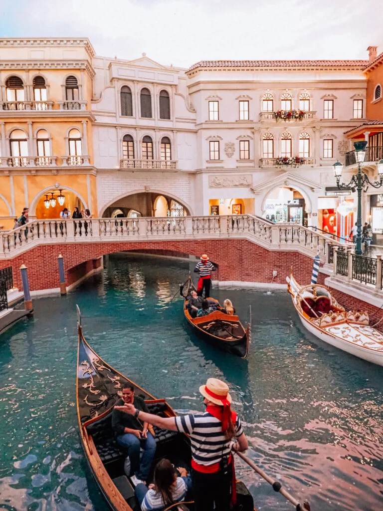Gondoliers at the Venetian | How Much Does a Trip to Vegas Cost