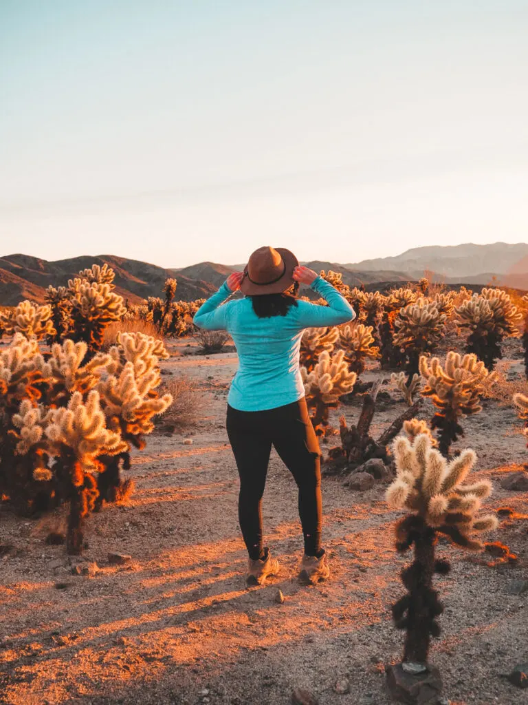 Kat in the Cholla Cactus Garden