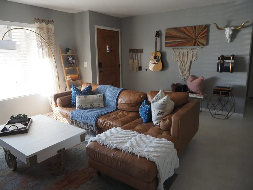 Living Room at our Joshua Tree Airbnb