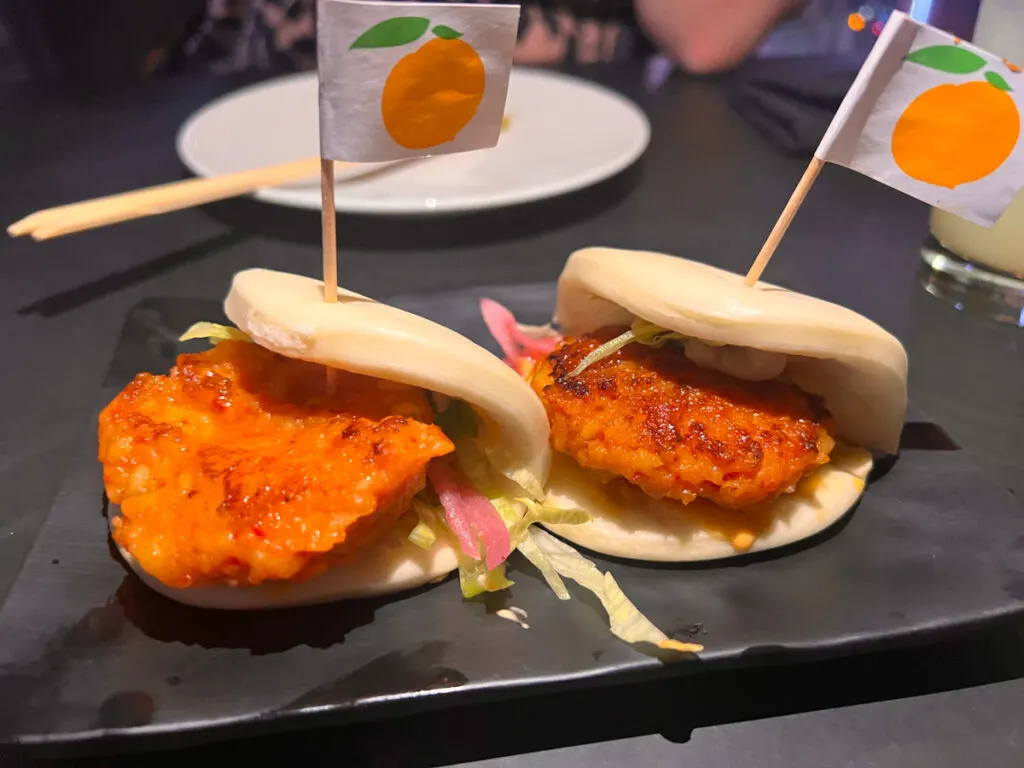 Shrimp buns at Momofuku