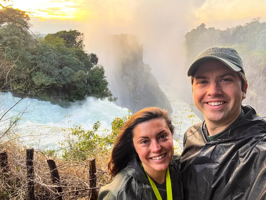 Kat and Chris at Victoria falls 2